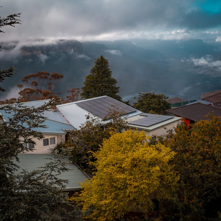 A house in the mountains.