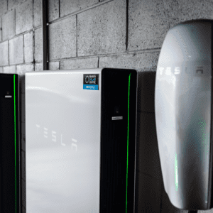 Tesla battery with PSC sticker.